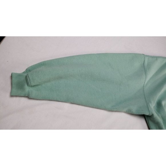 Vintage Bolo Spirit Sweatshirt flower hearts Embroidered Sz L Mint Green Women - Picture 8 of 12